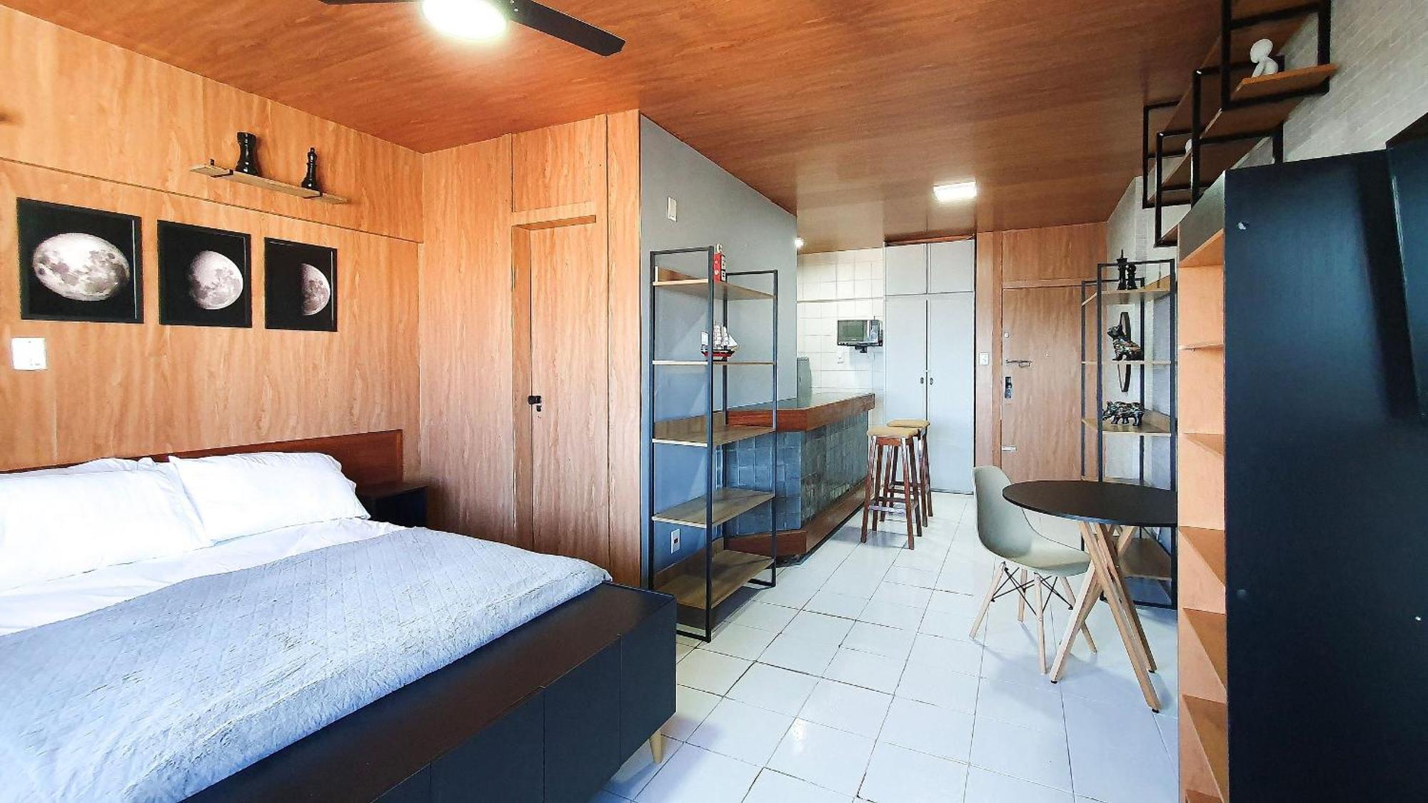 Lindo Studio Vista Mar Na Barra Com Piscina No Rooftop Do Edf, Proximo Ao Porto Da Barra السلفادور المظهر الخارجي الصورة