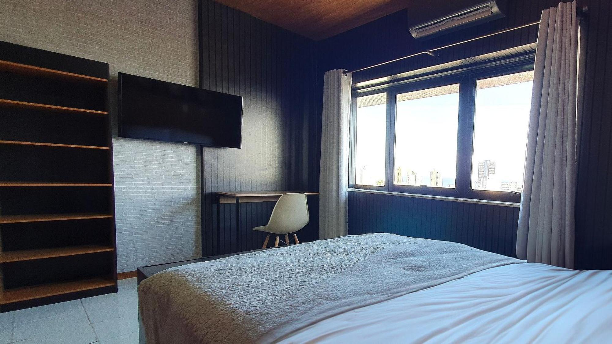 Lindo Studio Vista Mar Na Barra Com Piscina No Rooftop Do Edf, Proximo Ao Porto Da Barra السلفادور المظهر الخارجي الصورة